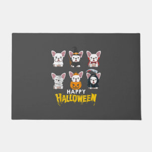 Happy Halloween Funny Dogs Kostüm Niedlicher Bulld Fußmatte