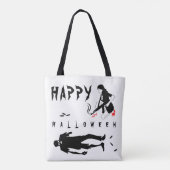 Happy Halloween Funny Ein-von-Art Brauch Tasche (Rückseite)
