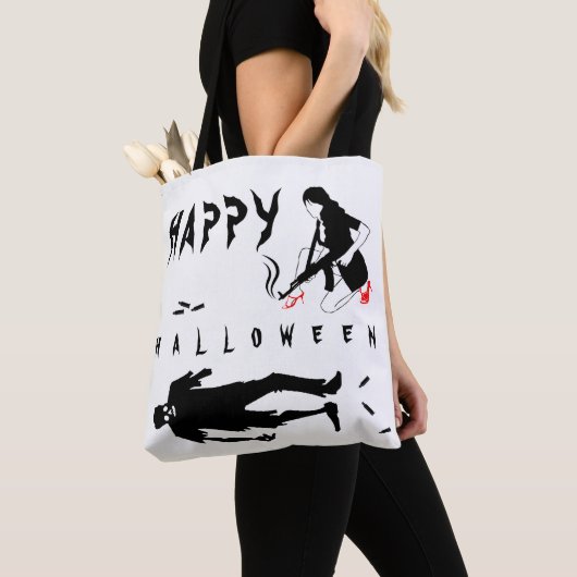 Happy Halloween Funny Ein-von-Art Brauch Tasche (Von Nahem)