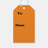 Happy Halloween Funny Gift Tag Geschenkanhänger (Rückseite)