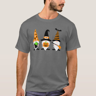 Happy Halloween Funny Gnomes Pumpkin Halloween T-Shirt