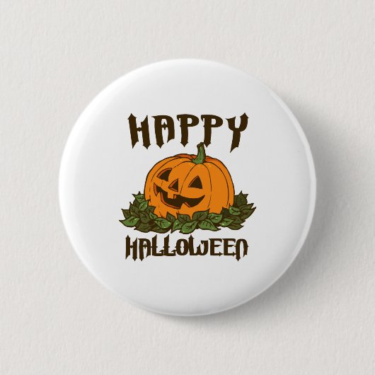 Happy Halloween Funny Halloween Costume Button (Vorderseite)