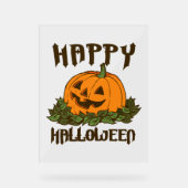 Happy Halloween Funny Halloween Kostüm Acrylschild (Vorderseite)