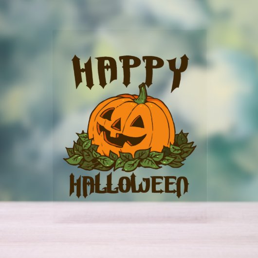 Happy Halloween Funny Halloween Kostüm Acrylschild (Neutral)
