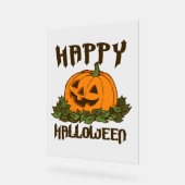 Happy Halloween Funny Halloween Kostüm Acrylschild (Winkel)