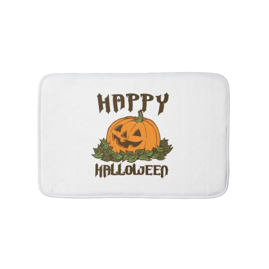 Happy Halloween Funny Halloween Kostüm Badematte (Vorderseite)