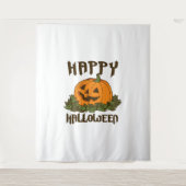 Happy Halloween Funny Halloween Kostüm Wandteppich (Vorderseite)