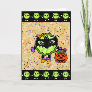 Happy Halloween   Funny Holiday Pickle Karte