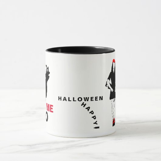 Happy Halloween Funny Horror anpassbar Tasse (Zentrum)