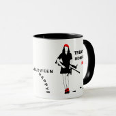 Happy Halloween Funny Horror anpassbar Tasse (VorderseiteRechts)