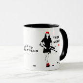 Happy Halloween Funny Horror anpassbar Tasse (VorderseiteRechts)
