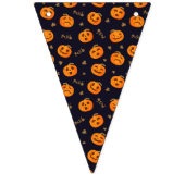 Happy Halloween Funny Niedlich Orange Pumpkins Mus Wimpelkette (Zweite Fahne)