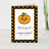 Happy Halloween | Funny Pumpkin Puff Karte (Vorderseite)