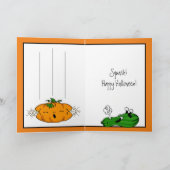 Happy Halloween | Funny Pumpkin Puff Karte (Innenseite)