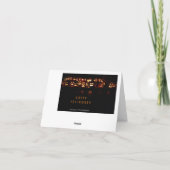 Happy Halloween Funny Pumpkins Candles Lights Karte (Rückseite)