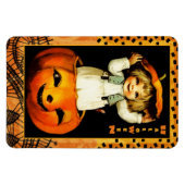 Happy Halloween. Funny Vintag Kid Gift Magnet (Horizontal)
