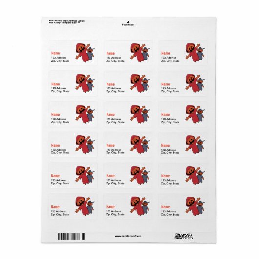 Happy Halloween für deine Freunde Adressaufkleber (Vorne)