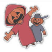 Happy Halloween für deine Freunde Aufkleber (Vorderseite)