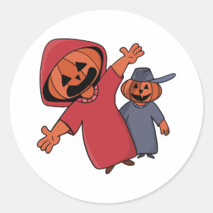 Happy Halloween für deine Freunde Runder Aufkleber