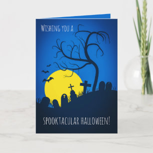 Happy Halloween für jeden, der einen gruseligen Fr Feiertagskarte