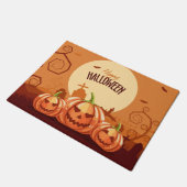 Happy Halloween Fußmatte (Schrägansicht)