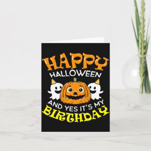 Happy Halloween Geburtstag Geboren Am Mädchen Jung Karte