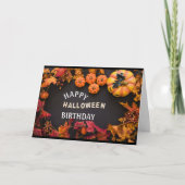 ***HAPPY HALLOWEEN GEBURTSTAG*** KARTE (Vorderseite)