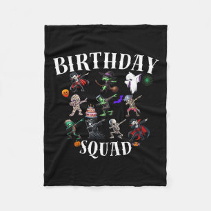 Happy Halloween Geburtstag Squad Matching Family P Fleecedecke