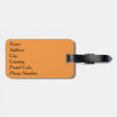 Happy Halloween Gepäckanhänger (Rückseite horizontal)