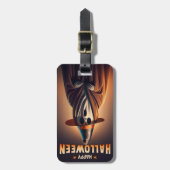 Happy Halloween Gepäckanhänger (Vorderseite vertikal)