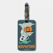 Happy Halloween Gepäckanhänger (Rückseite vertikal)