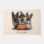 Happy Halloween German Shepherd Dogs Fußmatte (Vorderseite)