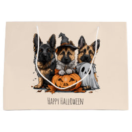 Happy Halloween German Shepherd Dogs Große Geschenktüte
