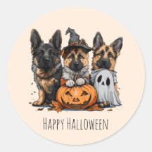 Happy Halloween German Shepherd Dogs