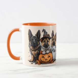 Happy Halloween German Shepherd Dogs Tasse