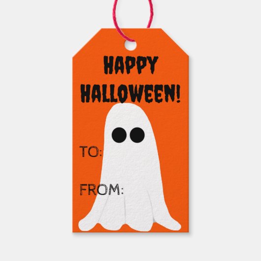 Happy Halloween-Geschenk-Tag Geschenkanhänger (Vorderseite)