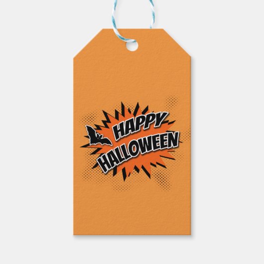 Happy Halloween Geschenkanhänger (Vorderseite)