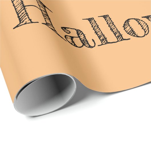 Happy Halloween Geschenkpapier (Rolleneckpunkt)