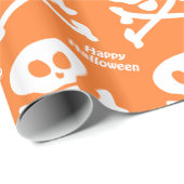 Happy Halloween Geschenkpapier (Rolleneckpunkt)