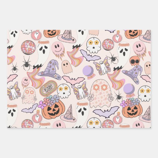 Happy Halloween Geschenkpapier Set (Vorderseite 3)