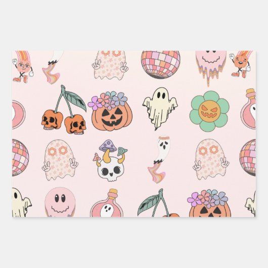 Happy Halloween Geschenkpapier Set (Vorderseite 2)