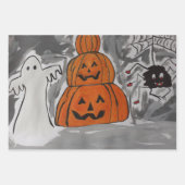 Happy Halloween Geschenkpapier Set (Vorderseite)