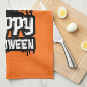 Happy Halloween Geschirrtuch (Viertel Falte)