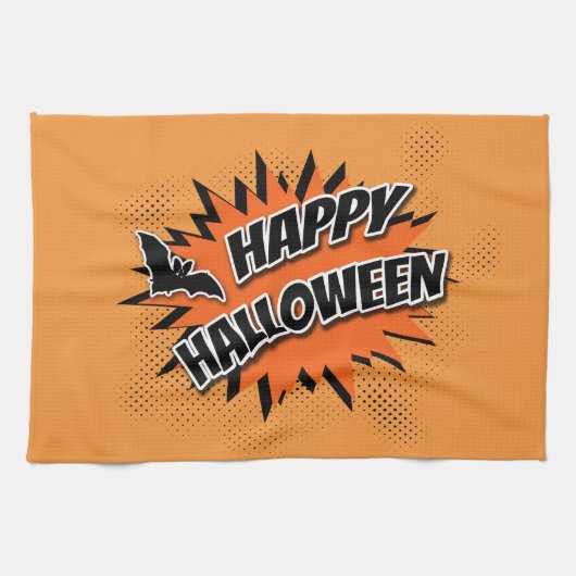 Happy Halloween Geschirrtuch (Horizontal)