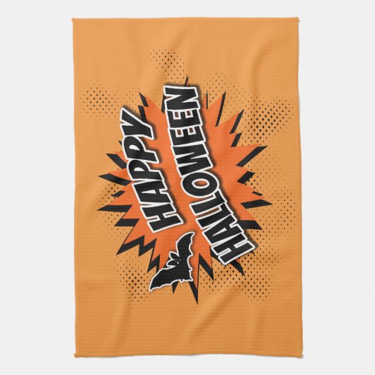 Happy Halloween Geschirrtuch (Vertikal)