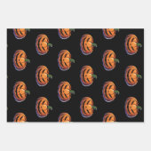 Happy Halloween-Gespenst und Kürbis Geschenkpapier Set (Vorderseite 2)