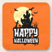 Happy Halloween Getränkeuntersetzer (Vorderseite)