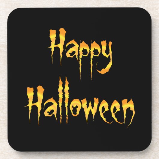 Happy Halloween Getränkeuntersetzer (Vorderseite)