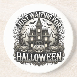 Happy halloween getränkeuntersetzer