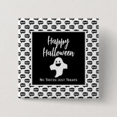 Happy Halloween Ghost boo keine Tricks nur Leckere Button (Vorderseite)